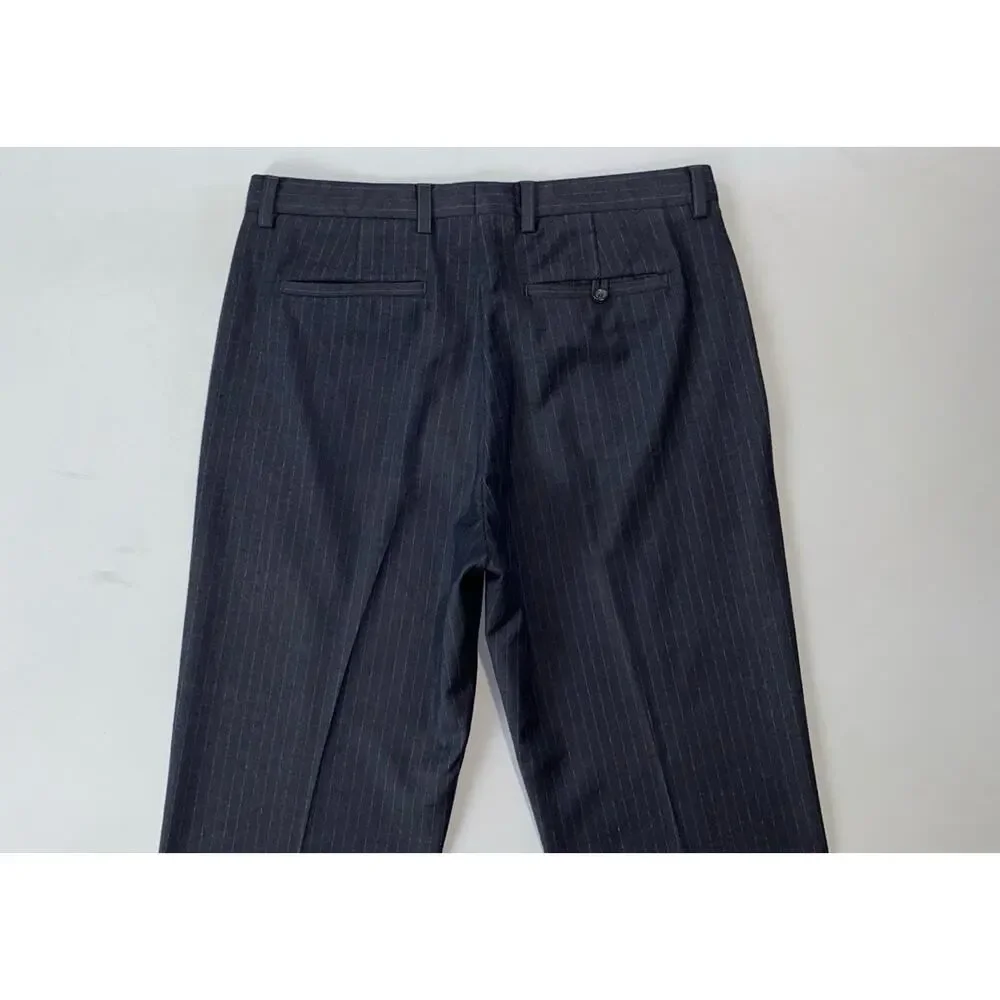Banana Republic Vintage '02 Y2K Gavin Flat Front Wool Flannel Dress Pants. 35X32